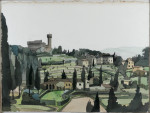 Italian hill village and castle