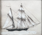 Two masted sailing ship