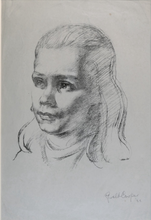 Portrait, probably of the artist Muriel Minter