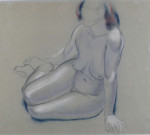 Seated female nude