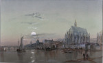 The Rhine at Cologne, sunset