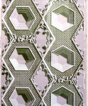 A length of Great Bardfield 'Hexagon' Wallpaper
