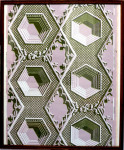 A length of Great Bardfield 'Hexagon' Wallpaper