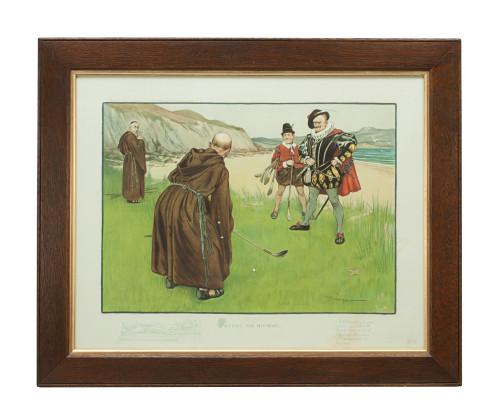 Charles Crombie Humorous Golf Print