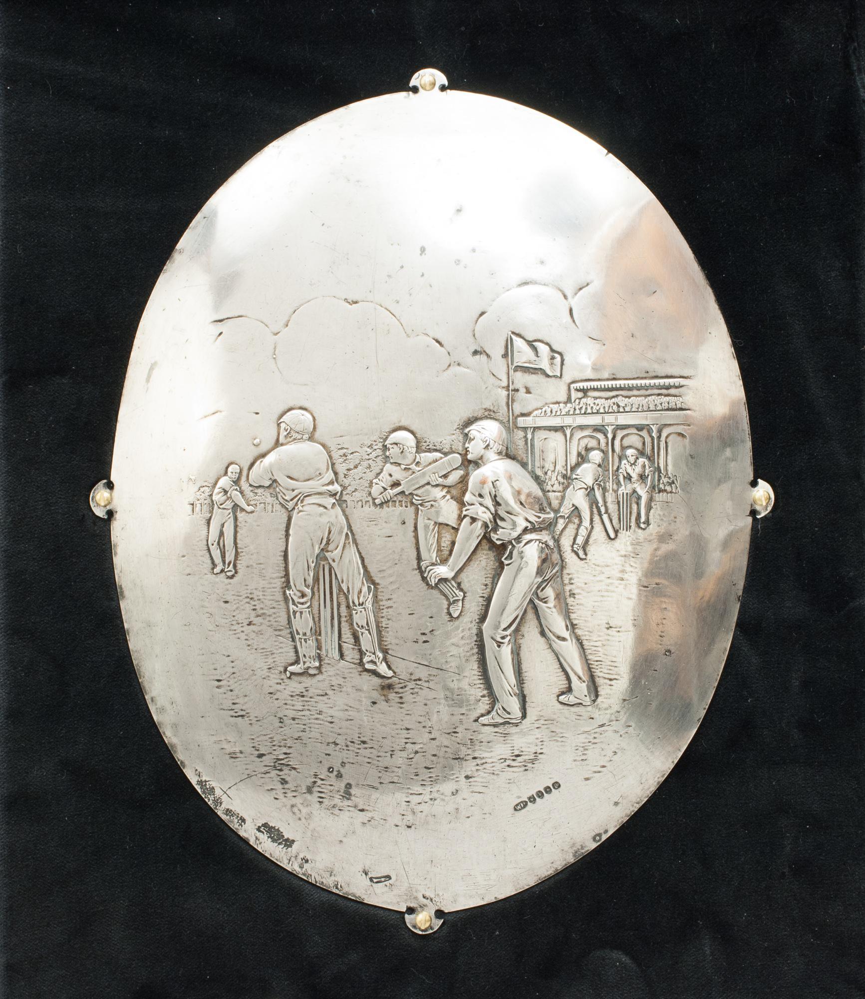 thumbnail image 2 of Cricket Plaque - 3D Crystal TAG 2 of 10