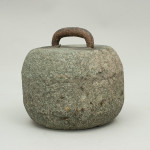 Antique Single-soled Curling Stone With Single Hoop Handle