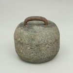 Antique Single-soled Curling Stone With Single Hoop Handle