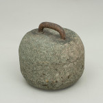 Antique Single-soled Curling Stone With Single Hoop Handle