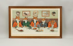 Humorous Fox Hunting Print, Mr. Fox's Hunt Breakfast on Xmas Day