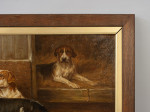 Oil On Canvas Of Hounds