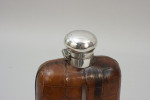 Allen Strand Hip Flask With Crock Leather Cover