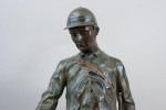 Bronze Sculpture of a Huntsman With Hound