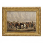 Equestrian Oil Painting Of A Horse Fair