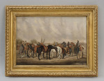 Equestrian Oil Painting Of A Horse Fair