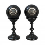 Pair Of Presentation Lawn Bowls