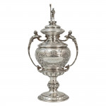 A Silver Twin Handled Rowing Trophy, London 1912