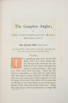 Fishing Book, Isaac Walton, Complete Angler