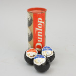 4 Dunlop 65 Golf Ball Tubes With Balls in Wrappers