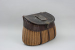 Early Cane And Leather Fishing Creel
