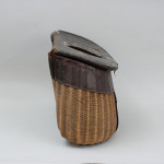 Early Cane And Leather Fishing Creel