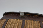 Early Cane And Leather Fishing Creel