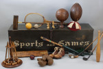 A Large Pine Box, Seat, Sports and Games