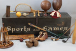 A Large Pine Box, Seat, Sports and Games