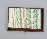 Antique Mahjong Set In Original Hardwood Case