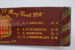 Presentation Rowing Oar Trophy, Fitzwilliam House, 1st May Boat 1950