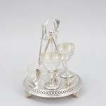 Antique Croquet Egg Cups On Stand