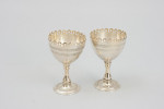 Antique Croquet Egg Cups On Stand