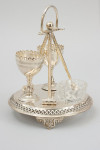 Antique Croquet Egg Cups On Stand