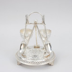 Antique Croquet Egg Cups On Stand