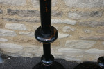 A Set Of four Large Floor Standing Candlesticks