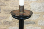 A Set Of four Large Floor Standing Candlesticks