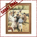 Polo Painting By Alberto Rossi, At The Polo Match