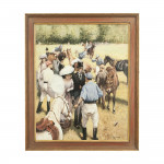 Polo Painting By Alberto Rossi, At The Polo Match