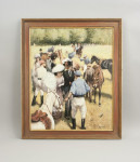 Polo Painting By Alberto Rossi, At The Polo Match
