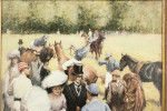 Polo Painting By Alberto Rossi, At The Polo Match