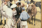 Polo Painting By Alberto Rossi, At The Polo Match