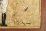 Polo Painting By Alberto Rossi, At The Polo Match