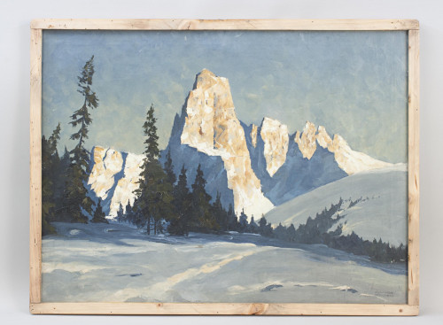 Winter On The Sciliar - Georg Grauvogl (1896 - 1986)