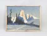 Winter On The Sciliar - Georg Grauvogl (1896 - 1986)