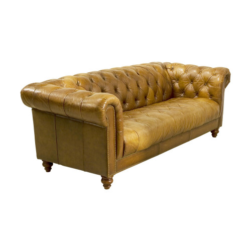 Vintage Leather Chesterfield Sofa