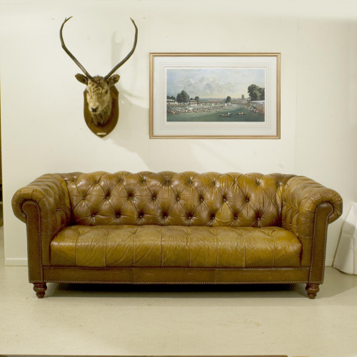 Vintage Leather Chesterfield Sofa