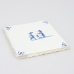 Ceramic Golf Tile, Blue And White