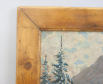 Oil Painting Of Winter In Tirol By A. Kusche