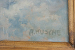 Oil Painting Of Winter In Tirol By A. Kusche
