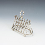 Silver Plated Cricket Toast Rack
