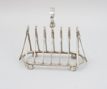 Silver Plated Cricket Toast Rack